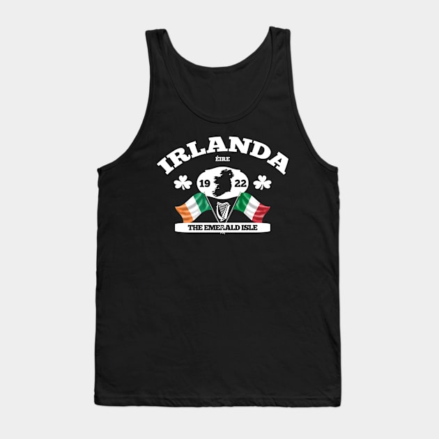 Irlanda - Ireland Italy Irish Italian Design Tank Top by Ireland